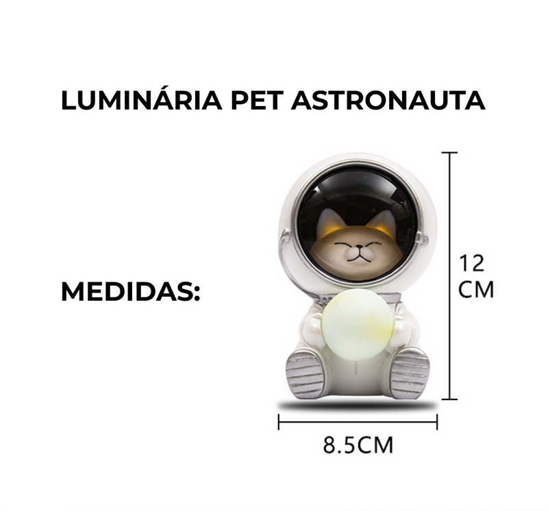 PET AUSTRONAUT LAMP - Luminária pet astronauta.