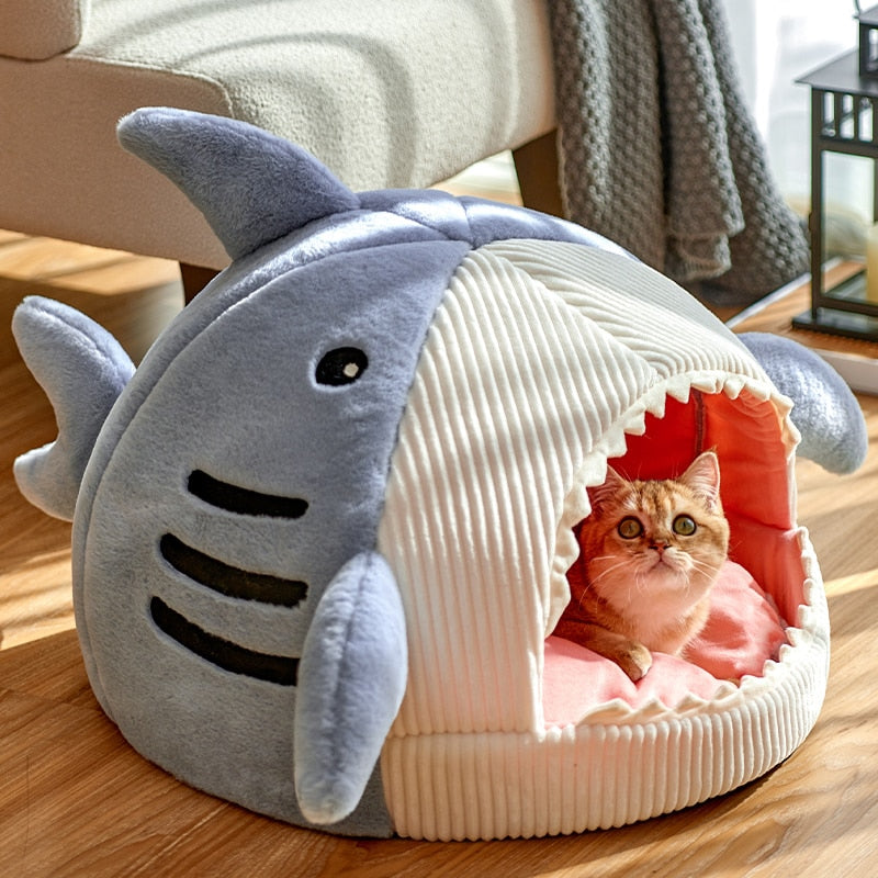 Cama Para Gatos Com Proteção Térmica - Shark Cat