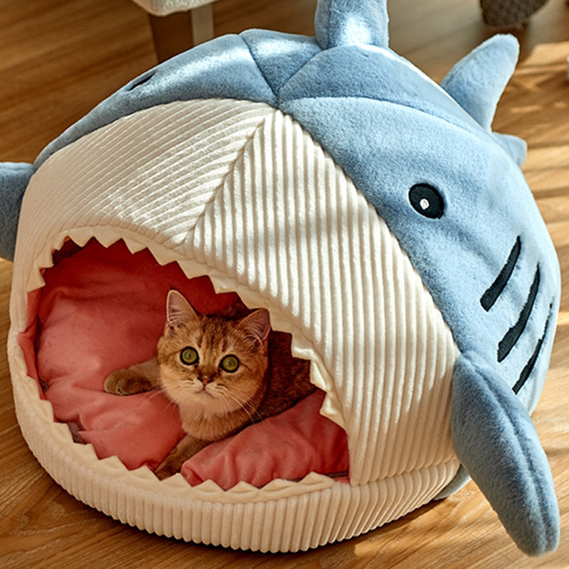 Cama Para Gatos Com Proteção Térmica - Shark Cat