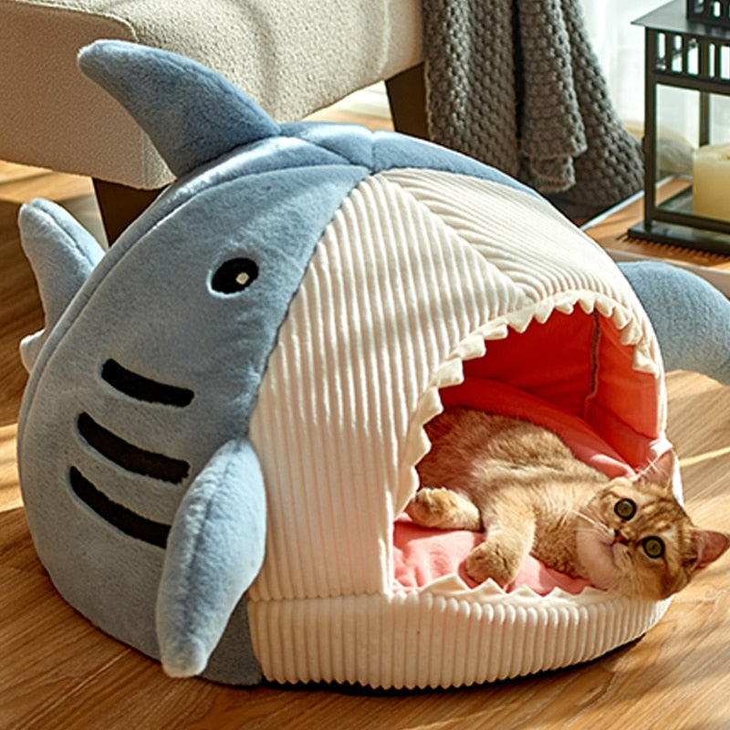 Cama Para Gatos Com Proteção Térmica - Shark Cat