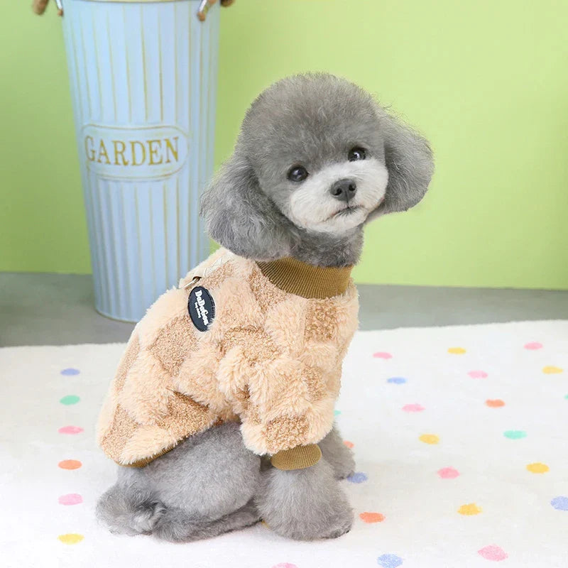 Roupa de Frio Para Cachorro Pequeno - Puppy Chess