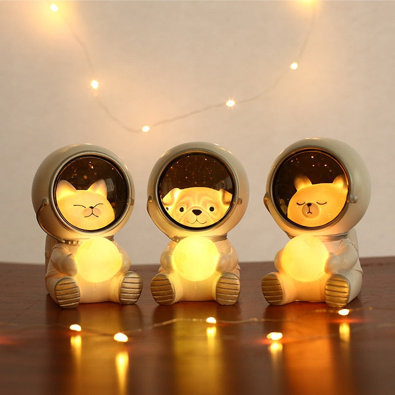 PET AUSTRONAUT LAMP - Luminária pet astronauta.