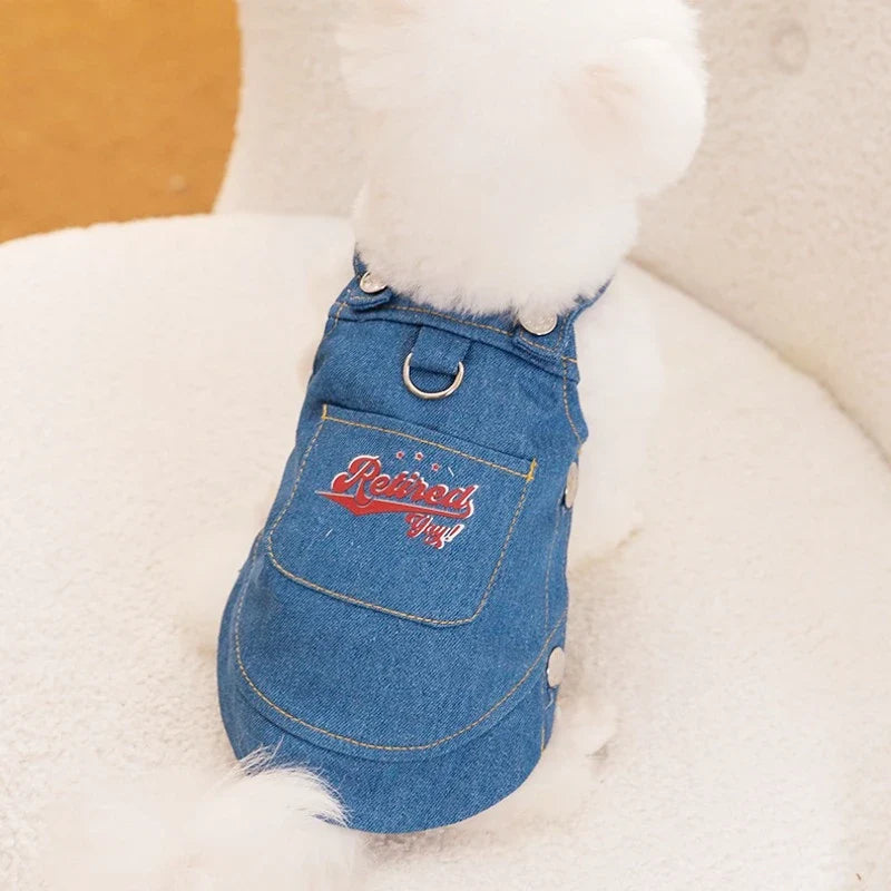 Roupa Jeans Para Cachorro - Puppy Fashion