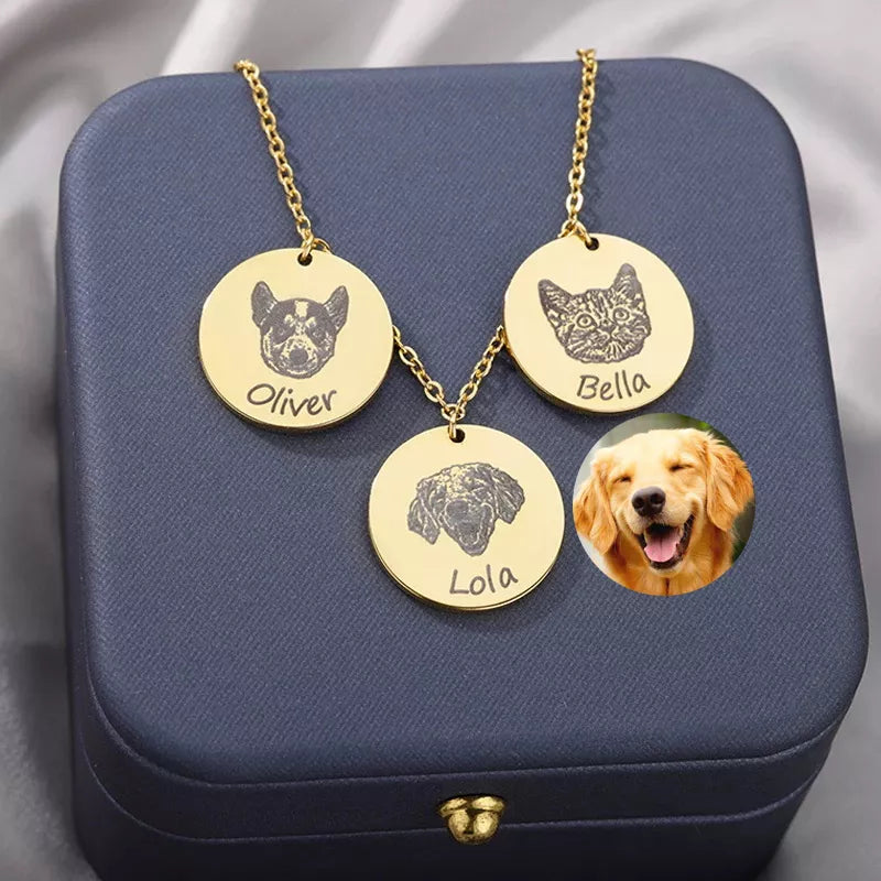 Colar Personalizado Com Foto Pet - Eternity Gold