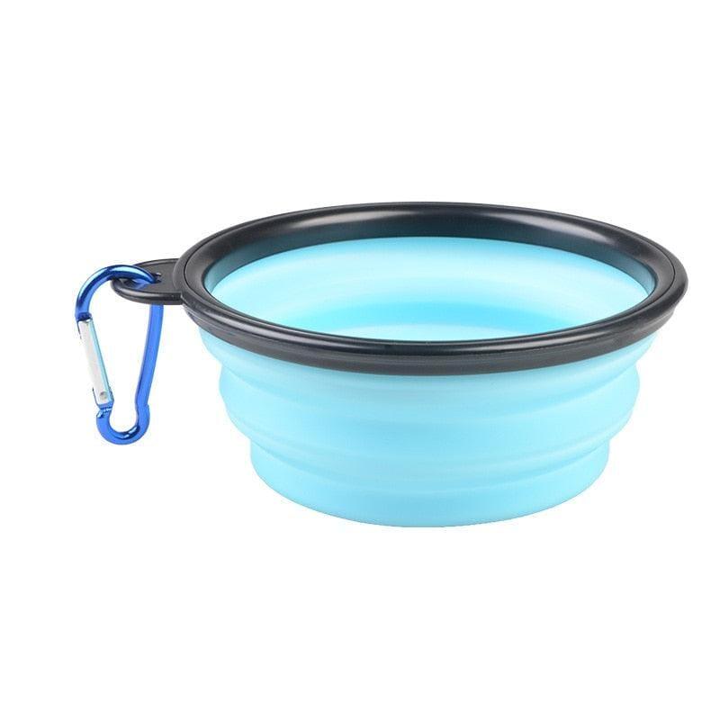 Tigela de Silicone Dobrável para Cachorro - Dog Bowl - Passeios, Viagens, Parques